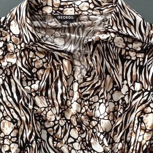 GEORGE faux wrap dress